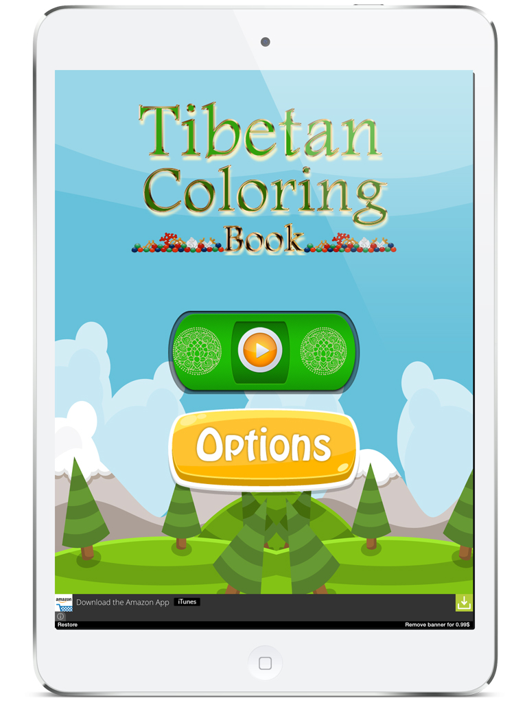 Tibetan Coloring Book