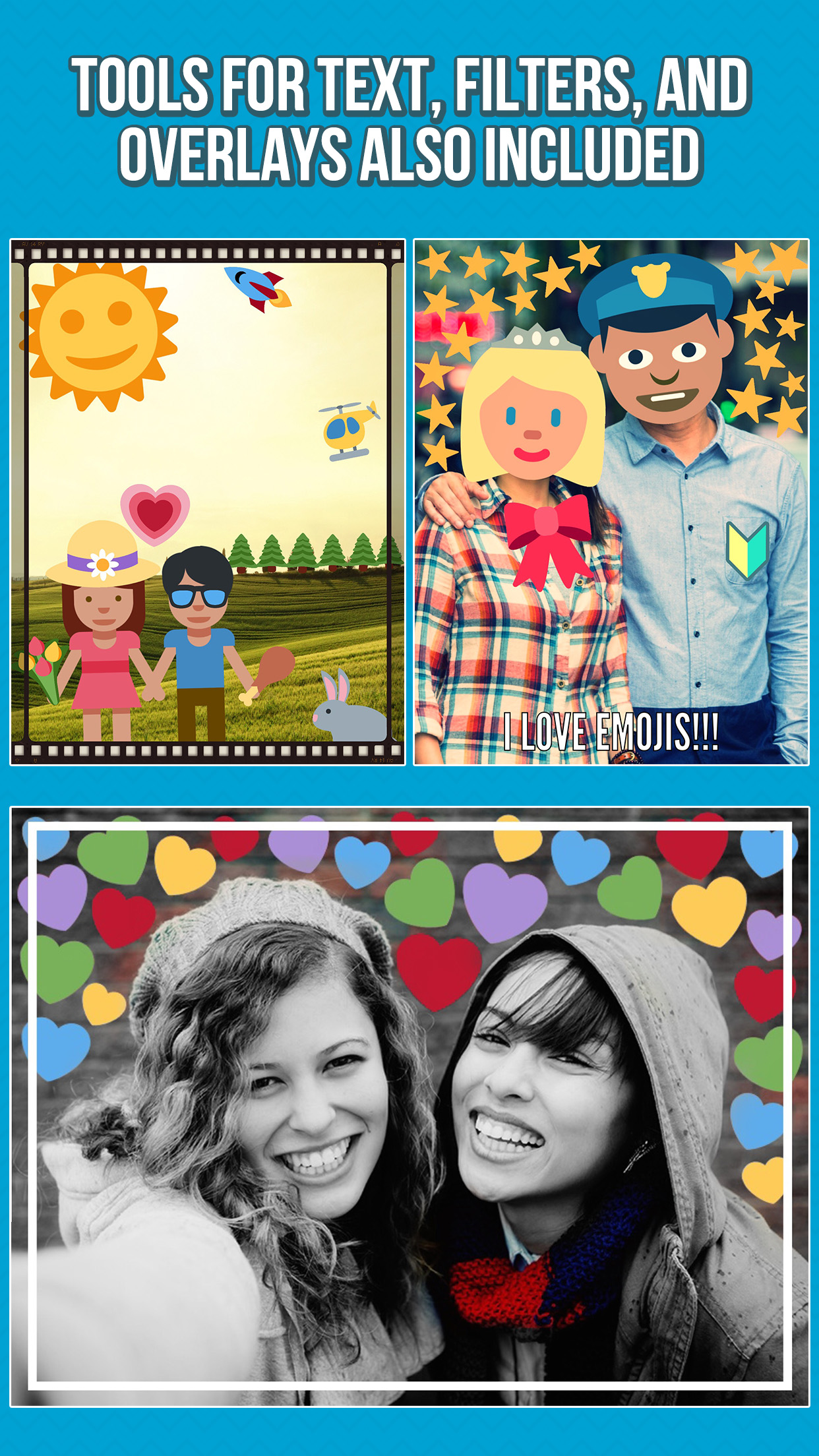 Emoji Photo Editor - Add Emoticon Stickers to your Pictures