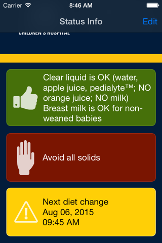 MOTT Pre-Operative Diet screenshot 2