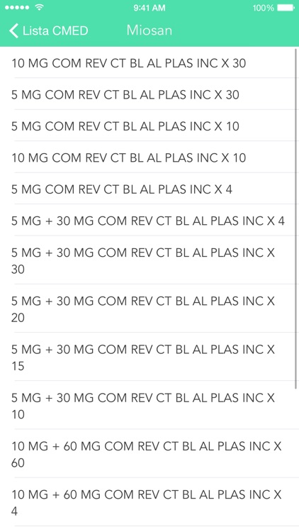 Lista de Preços - Medicamentos