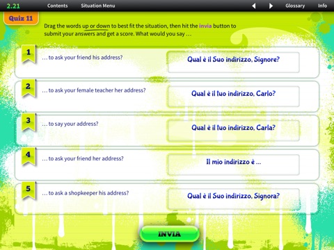 iCan Speak Italian Level 1 Module 3 screenshot 3
