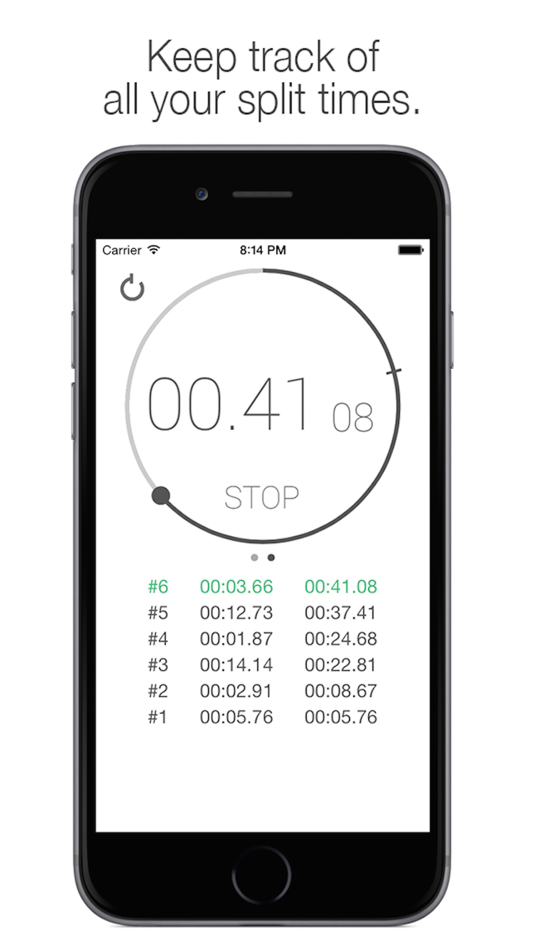 #2. Timr - Puristic timer & stopwatch (iOS) 由: Tim Mewe
