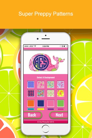 The PinkyGirl Monogram Maker And Text App Lite screenshot 2