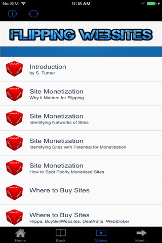 Flipping Websites Book and Videos screenshot 3