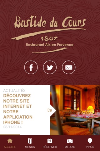 La Bastide du Cours - restaurant Aix en Provence screenshot 3