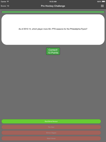 Screenshot #5 pour Pro Hockey Trivia