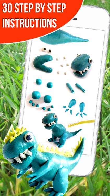 Dinosaurs. Let's create from modelling clay. Wikipedia for kids. Dino pets creative craft.
