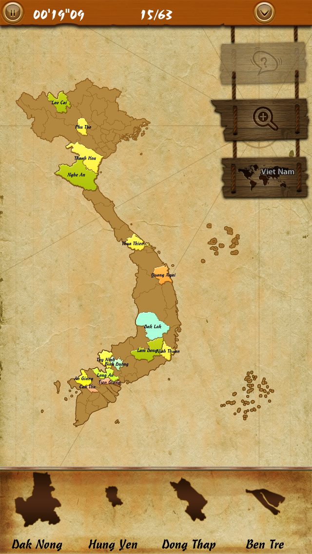 Screenshot #2 pour MapPieces: Vietnam - A map puzzle game