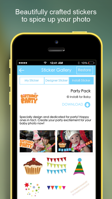 Screenshot #3 pour InstaB For Baby - Beautiful way to share baby’s milestones, growth and advice
