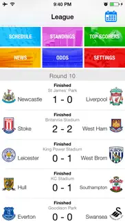 league 2014 2015 - live football score, fixtures and results iphone capturas de pantalla 1