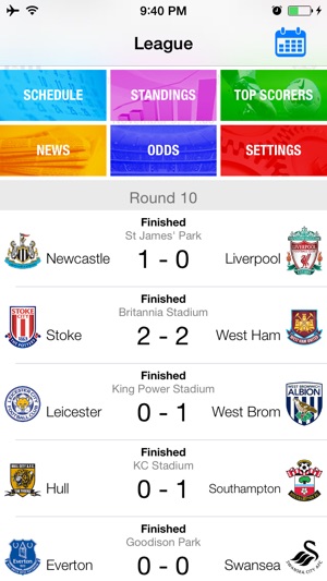 League 2014 2015 - Live Football Score, Fixtures and Results(圖1)-速報App