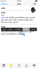 English Latin best dictionary - Anglicus Latine optimum dictionnaire screenshot