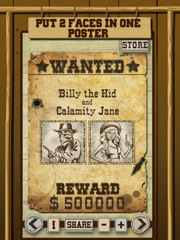 Screenshot #2 for Wild West Wanted Poster Maker - Make Your Own Wild West Outlaw Photo Mug Shots