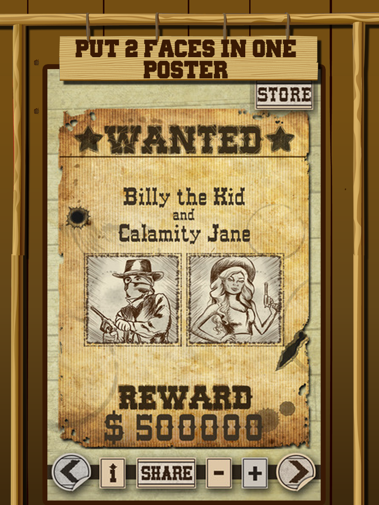 Wild West Wanted Poster Maker - Make Your Own Wild West Outlaw Photo Mug Shots