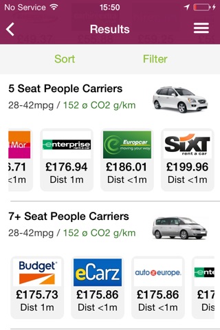 Carrentals: Car Hire Comparison Engine screenshot 2