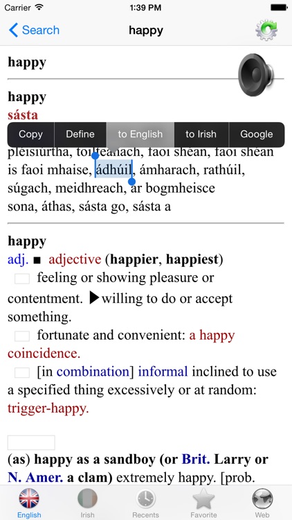 English Irish best dictionary - Béarla Gaeilge Foclóir fearr