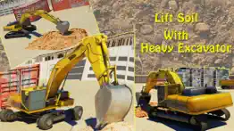 excavator simulator 3d - drive heavy construction crane a real parking simulation game iphone screenshot 1
