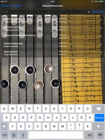 Screenshot #6 pour Guarneri - Verzeichnis der Musikinstrumentenbauer/-geschäfte in DE, AT & CH