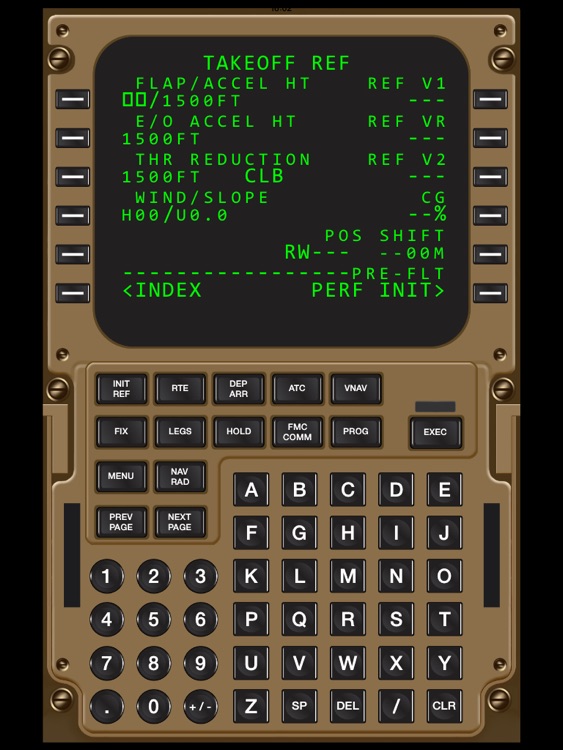 Virtual CDU 747