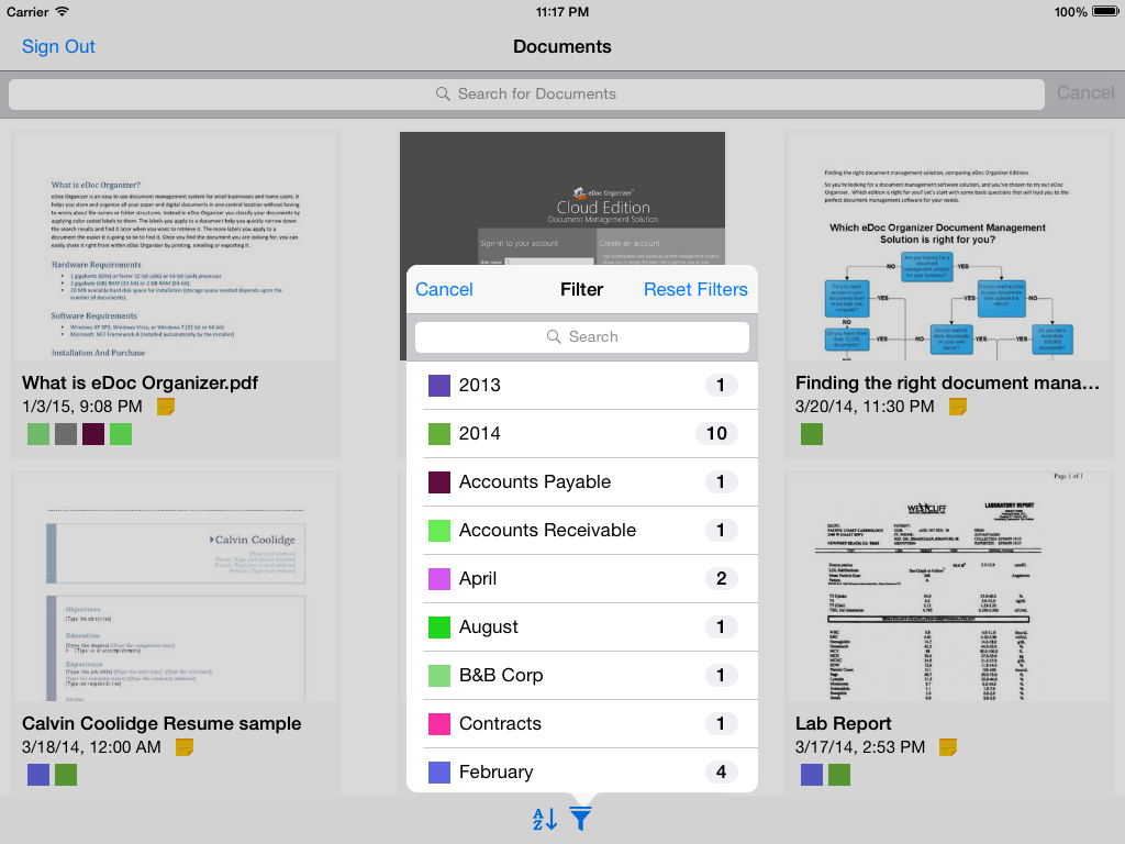 eDoc Organizer Cloud Document Management