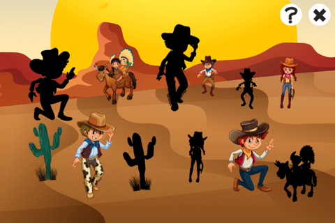 A Cowboys & Indians Children Learning Game screenshot 3