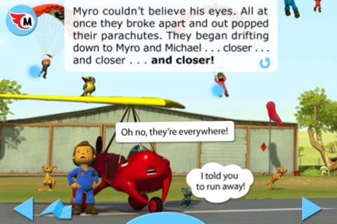 Myro and the Skydivers - Animated storybook 5 screenshot 3