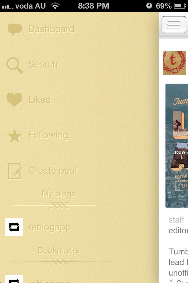 Reblog - A Tumblr client screenshot 2