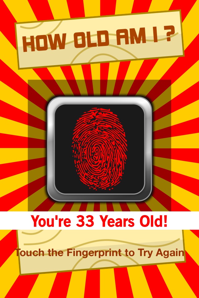 How Old Am I - Age Guess Scanner Fingerprint Touch Test Booth HD + screenshot 3