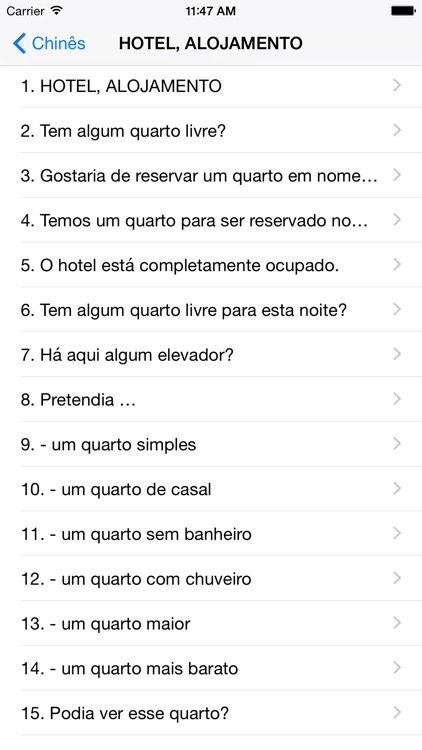 Conversação para viagens