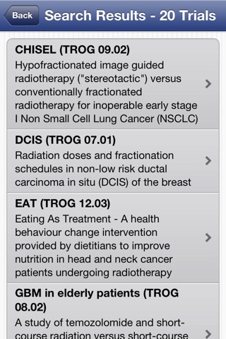 ClinTrial Refer TROG screenshot 3