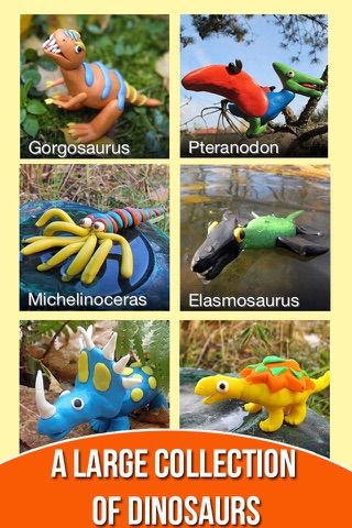 Dinosaurs. Let's create from modelling clay. Wikipedia for kids. Dino pets creative craft. screenshot 2