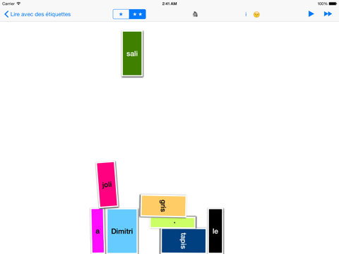 Screenshot #6 pour Je lis avec des étiquettes ! Phrases autour des Sons et Thèmes