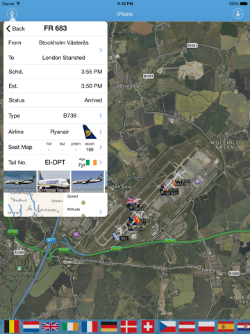 Screenshot #1 for London Stansted Airport - iPlane Flight Information