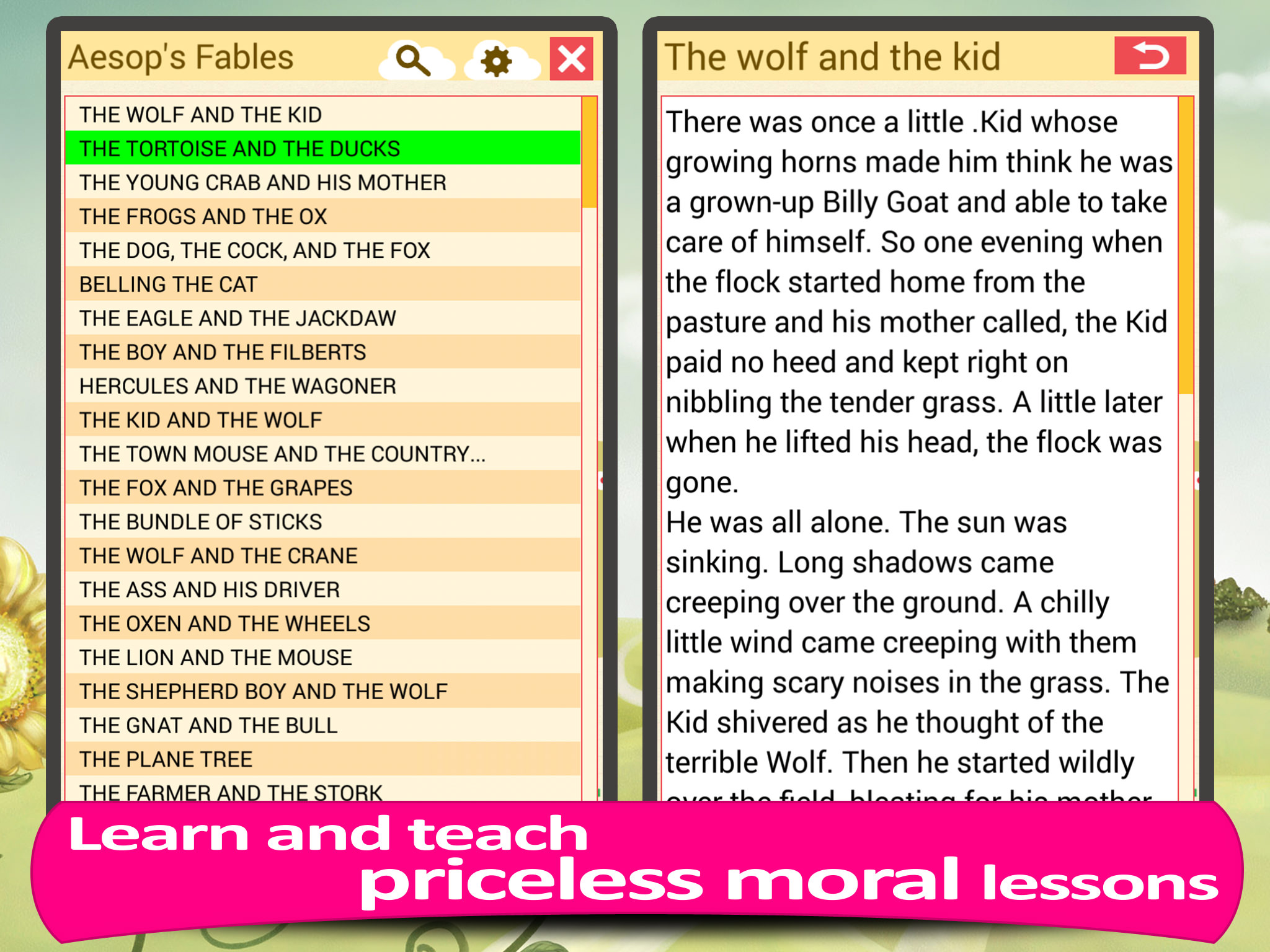 Aesop's Fables, short stories for kids, read to your toddler as bedtime lullaby