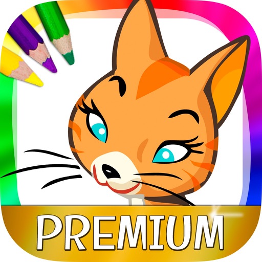 Coloring cats and kittens - drawings to paint – Premium