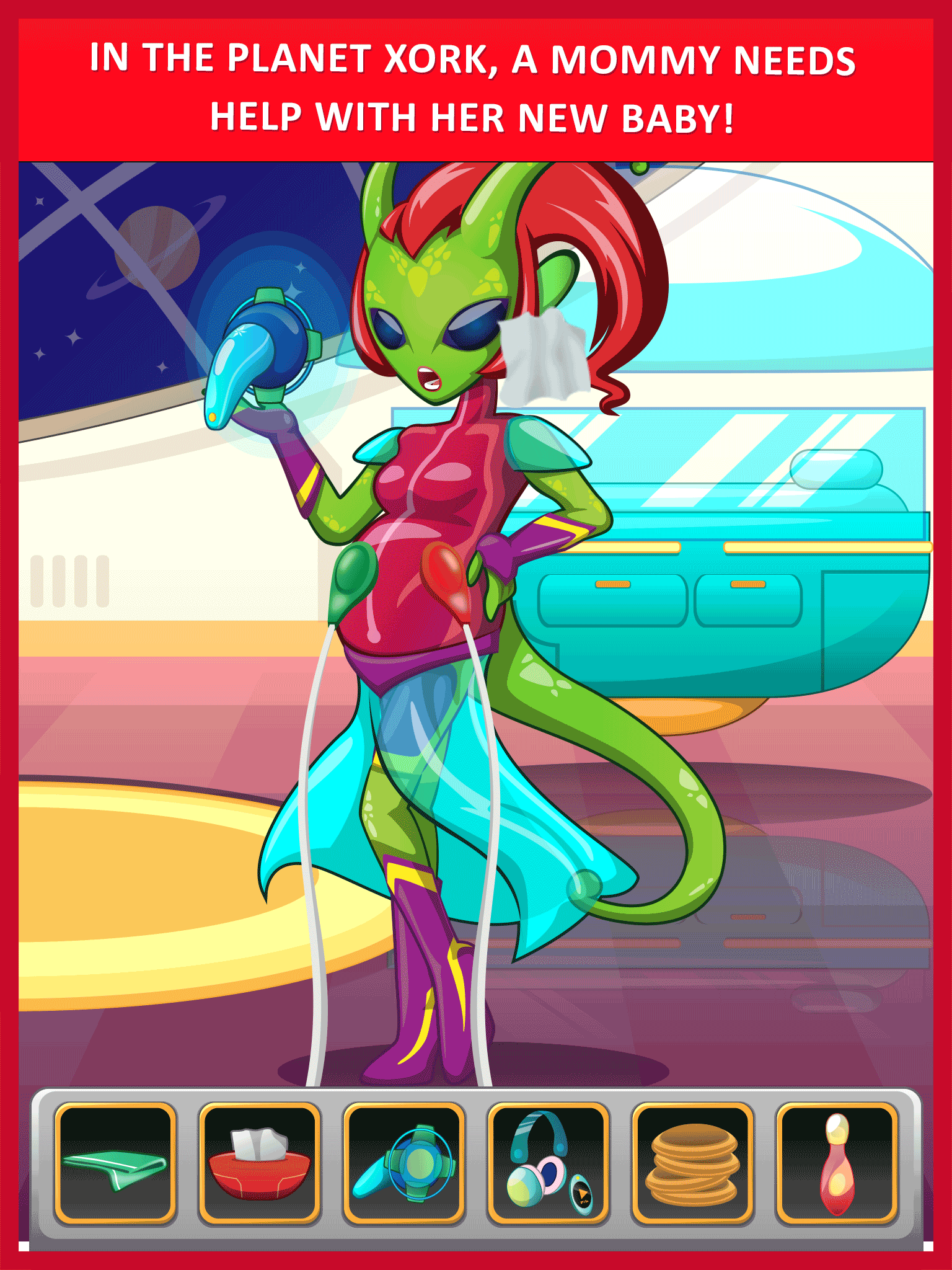 Alien Mommy New Baby Doctor - mommy's newborn babycare sister & girl family adventure games