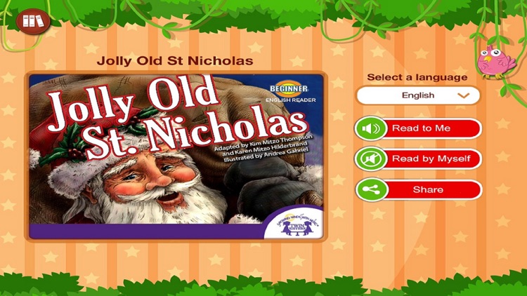 Jolly Old St Nicholas - Read along interactive christmas carol, song for children, parents and teachers