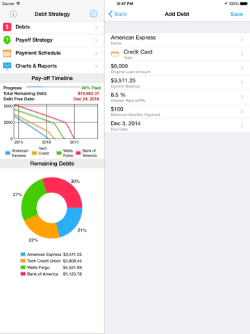 Screenshot #2 for Debt Strategy