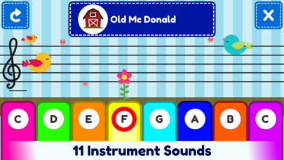 First Piano Nursery Rhymes - Play Along Keyboard Screenshot