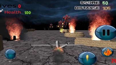 Screenshot #3 pour Jet fighter défenseur - la guerre contre l'invasion de robot 3D Pro