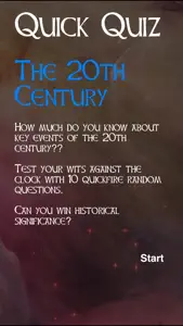 Quick Quiz - 20th Century Events screenshot #2 for iPhone