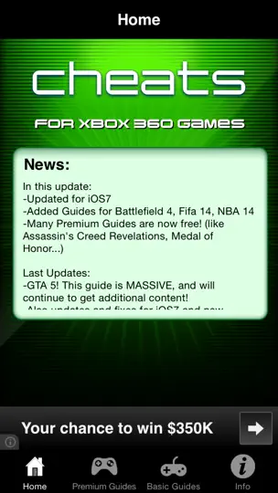 Capture d'écran de Cheats For XBox 360 Games - Including Complete Walkthroughs sur iPhone 1