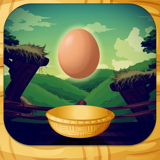 Catch the Eggs-simple and fun chicken bird dropping eggs and catching arcade game. iOS App