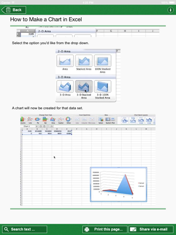 Guide for Microsoft Excel for Mac iPad screenshot 3 - Book app