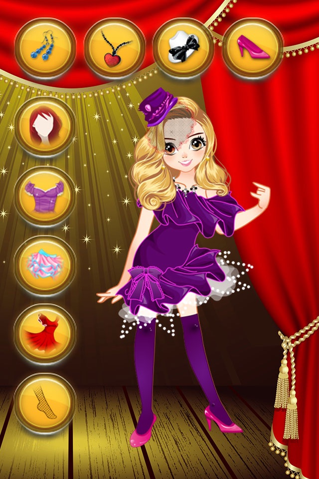 Dress Up Pretty Dancer - Makeover Kid Games for Girls. Fashion makeup for princess girl, fairy star in beauty salon screenshot 3