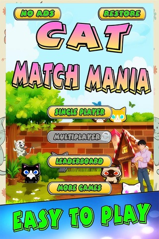 Cat Match Mania - Rescue Pretty Animals Puzzle Game FREE screenshot 2
