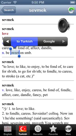 Game screenshot Turkish English best dictionary - Türkçe İngilizce Sözlük hack