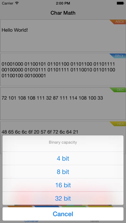 Char Math - "iOS edition"