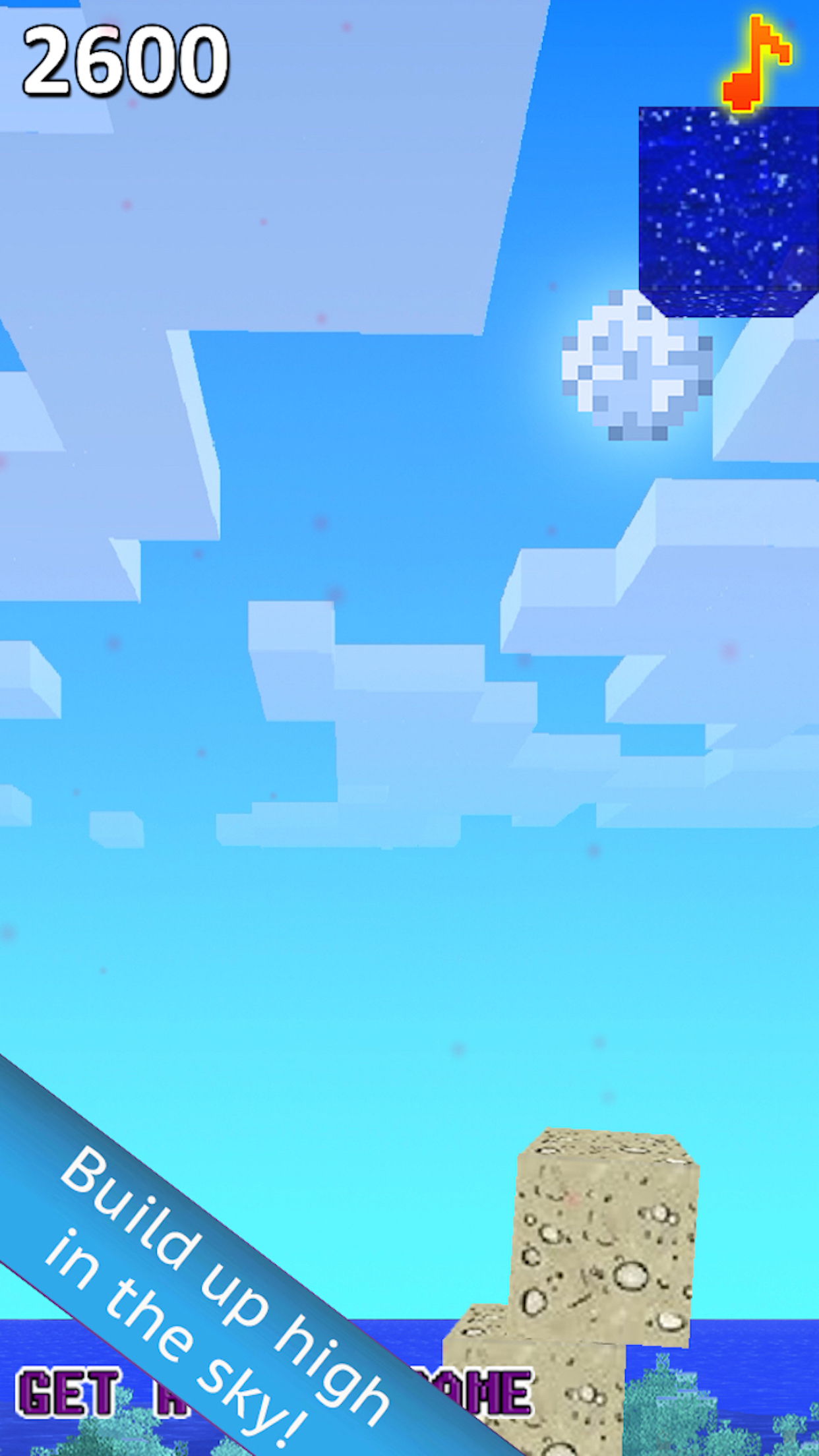 My Tower Physics - Stacking 8-Bit Build-ing Blocks in the Pixelated Cube World screenshot 3