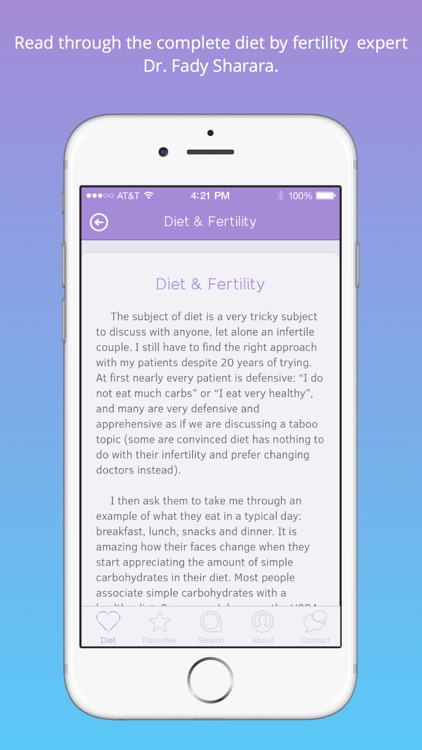 The Infertility Diet